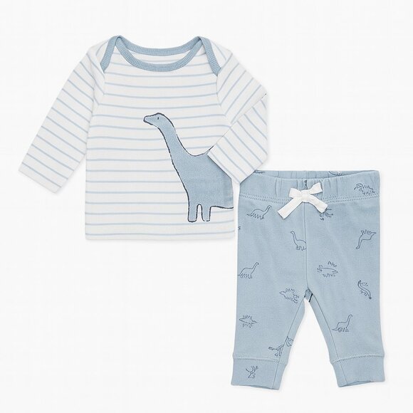 Carter’s-Baby Boys-Newborn-Dinosaur Tee & Pant Set-Size NB-Dino Outfit-KC040 - Picture 1 of 4